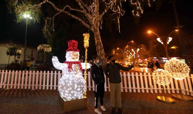 Manavgat, yeni yıl öncesi ışıl ışıl