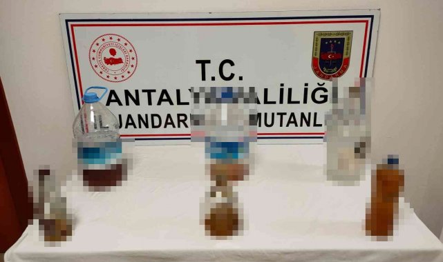 Manavgat'ta kaçak alkol operasyonu