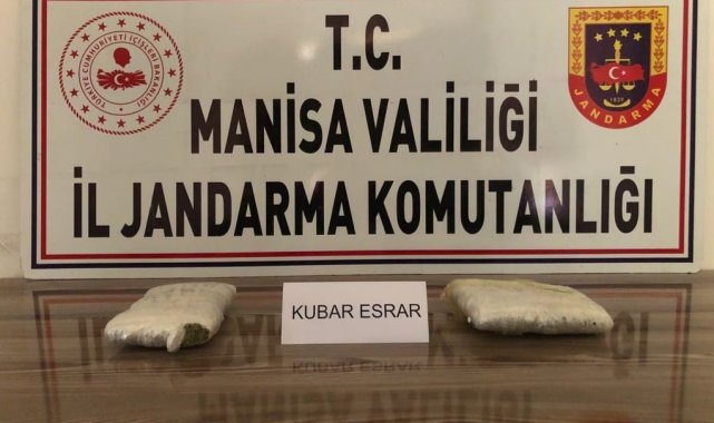 Manisa'da 1 kilo 350 gram esrar ele geçirildi
