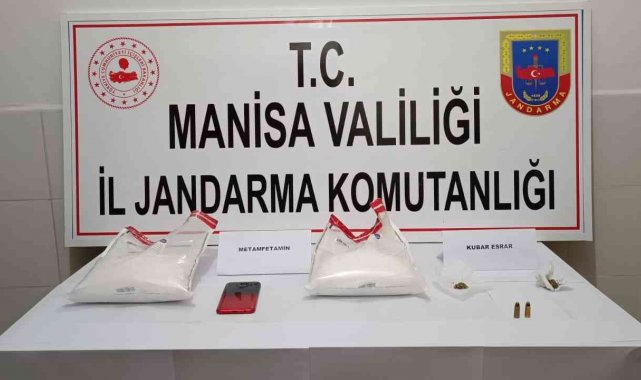 Manisa'da uyuşturucu operasyonu: 1,5 kilogram metamfetamin yakalandı