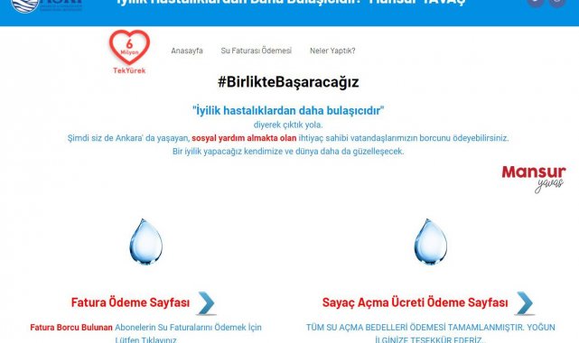 Mansur Yavaş'tan dayanışma çağrısı: "İyilikte bir damla olalım"