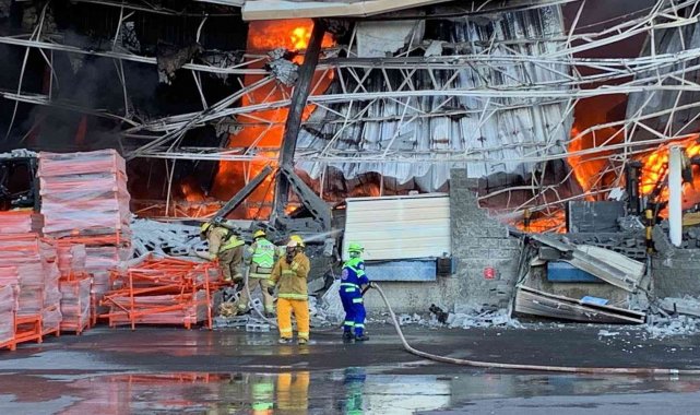 Meksika'da sanayi bölgesinde korkutan yangın