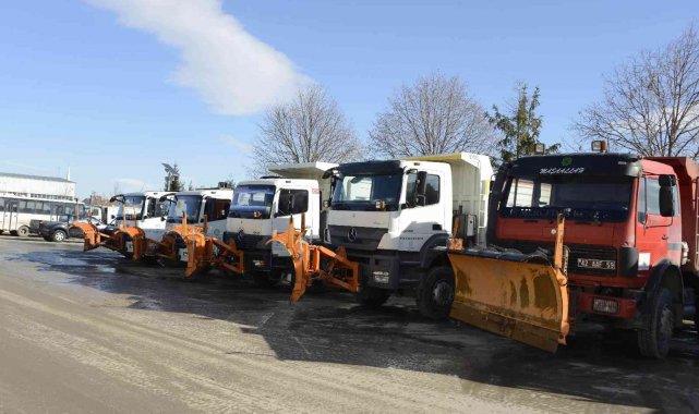 Meram'da kar ve buzlanmaya karşı hazırlıklar tamamlandı