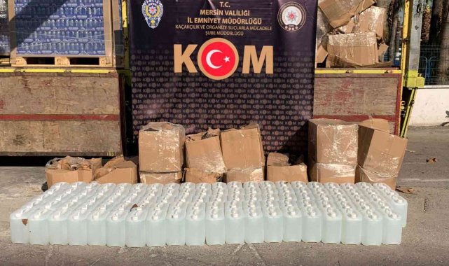 Mersin'de 5.5 ton sahte içki ele geçirildi