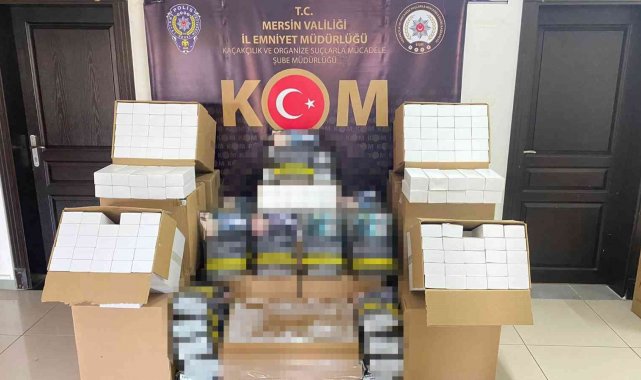 Mersin'de kaçak sigara üretim atölyesi ortaya çıkarıldı