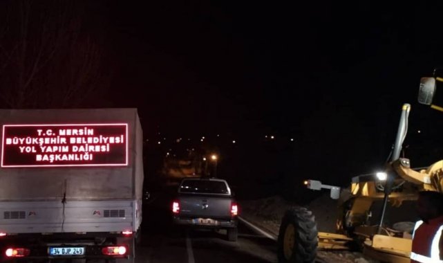 Mersin'in yüksek kesimlerinde kar yağışı etkili oldu