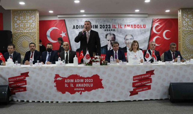 MHP'nin 'Adım Adım 2023, İl İl Anadolu' heyeti Adana'da