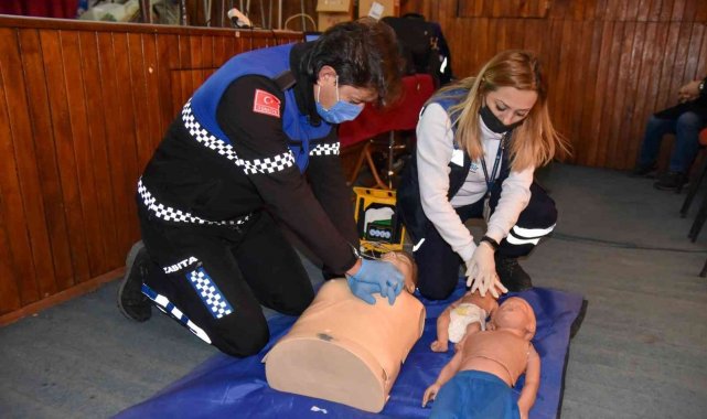 Milas'ta ilkyardım eğitimi verildi