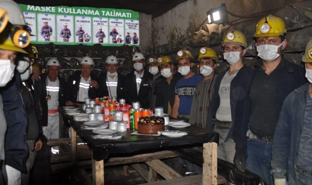 Milletvekili Özkan madende işçilerle buluştu