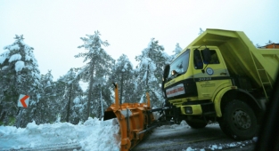 MUĞLA'DA KAR MESAİSİ