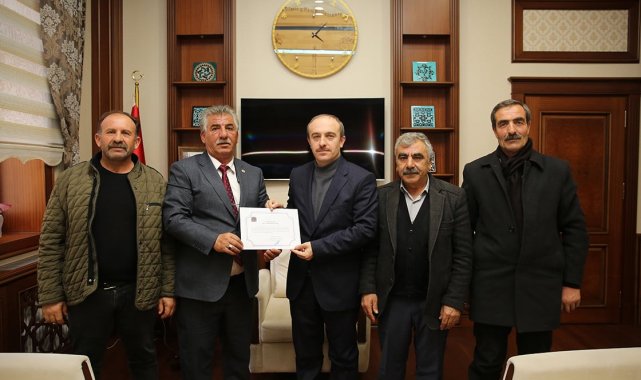 Muhtarlar derneğinden Vali Epcim'e teşekkür ziyareti