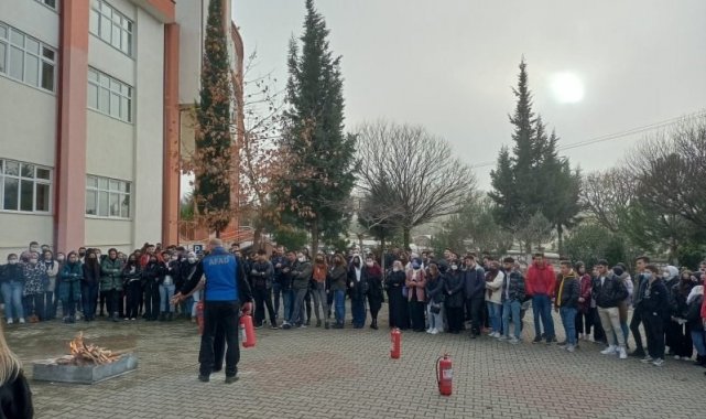 MYO'ya Temel Afet Bilinci ve Yangın Farkındalık eğitimi verildi
