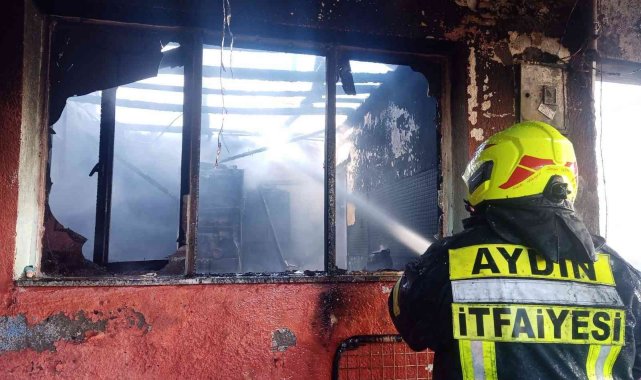 Nazilli'de ev yangını