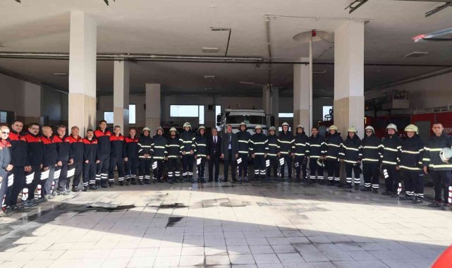 Nevşehir Belediyesi itfaiyesine teşekkür belgesi