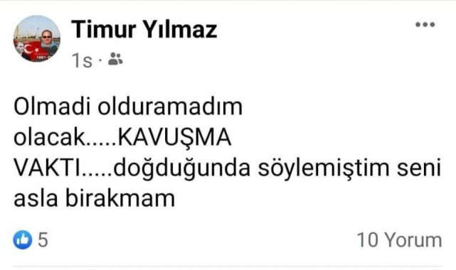 Oğlunun intiharının ardından "Kavuşma vakti" deyip kayıplara karıştı