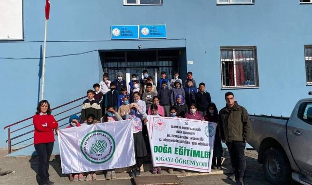 Öğrencilere doğa koruma konularında eğitim