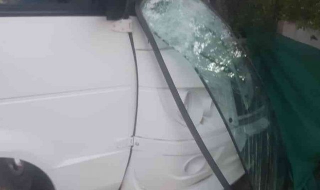 Okul servisi ağaca çarptı: 8 yaralı