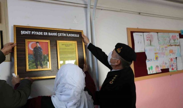 Okula şehit köşesi yaptırıldı