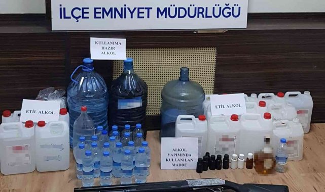 Ölümler arttı polis harekete geçti, kaçak alkol üreten 2 şahıs yakalandı