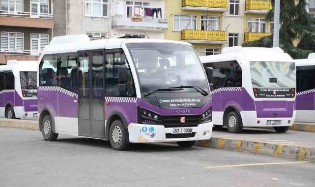 Ordu'da halk otobüsü şoför esnafına ücretsiz biniş desteği
