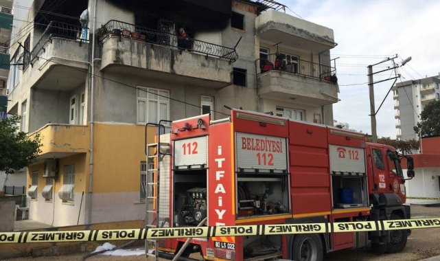 Osmaniye'de ev yangınında 1 kişi dumandan etkilendi