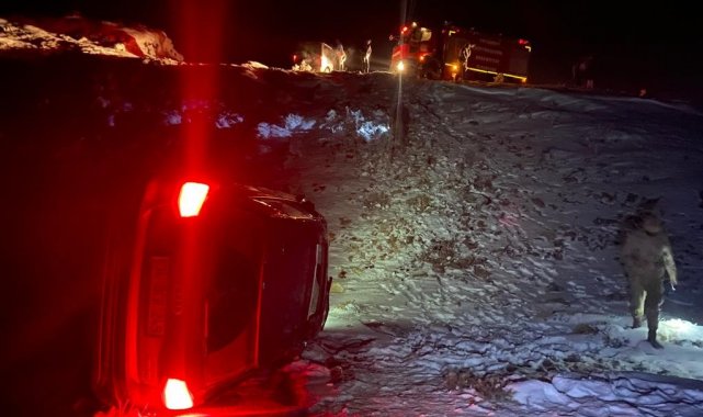 Otomobil şarampole yuvarlandı: 1 ölü, 1 yaralı