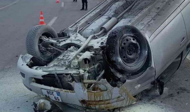 Otomobil takla attı: 1 yaralı