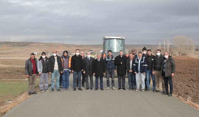 Parmakören'deki beton asfalt çalışması tamamlandı