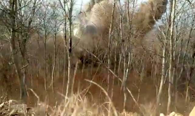 PKK sığınağında ele geçirilen 180 kilo patlayıcı kontrollü olarak patlatıldı