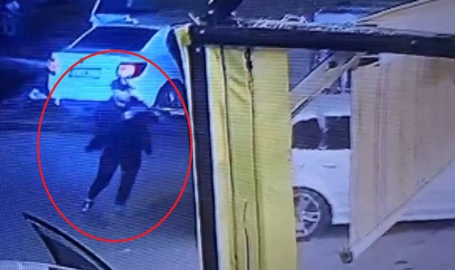 Pompalı tüfekli dehşet anları kamerada