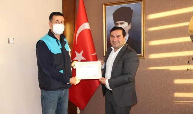 Projede emeği geçenlere teşekkür belgesi verildi