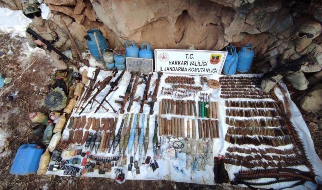 "Eren Kış-4Yeşilbayır-1" operasyonunda çok sayıda mühimmat ele geçirildi