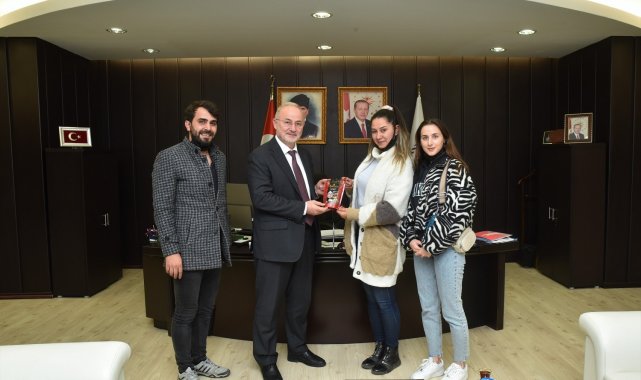 Rektör Ünal'dan kahve üreterek markalaşan OMÜ öğrencilerine destek sözü