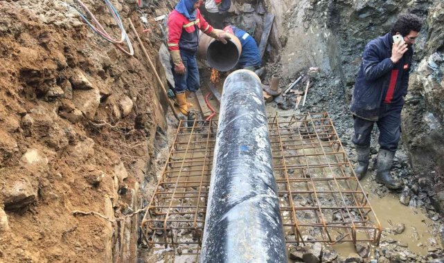 Rize içme suyu projesinde çalışmalar devam ediyor