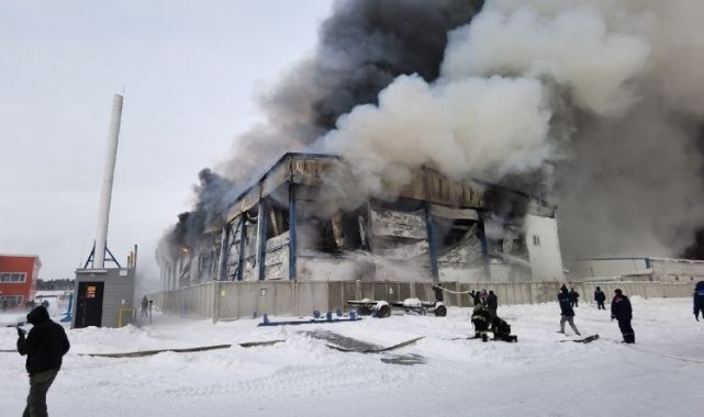 Rusya'da dondurma fabrikasında yangın