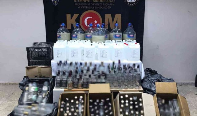 Sahte içki operasyonunda 4 şüpheli gözaltına alındı