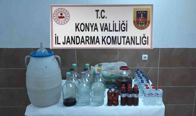 Sahte içki üretilen eve baskın