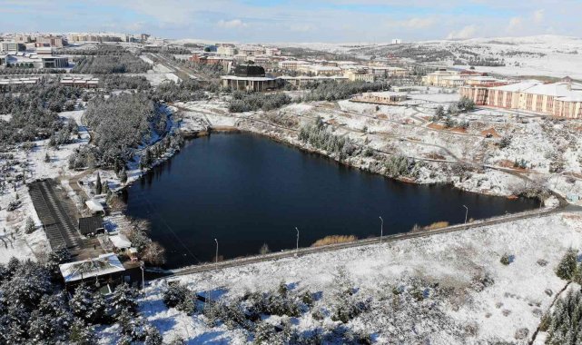 Saklıgöl'de kar güzelliği