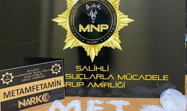 Salihli'de 300 gram metamfetamin ele geçirildi