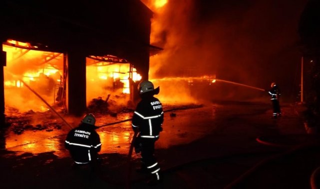 Samsun itfaiyesi 1 yılda 1968 yangın söndürdü