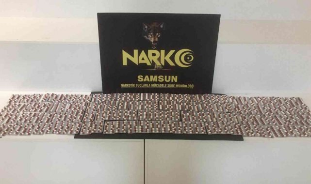Samsun'da bin 666 uyuşturucu hapla yakalanan şahsa gözaltı