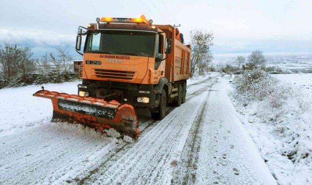 Samsun'da kar timleri mücadeleye başladı