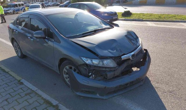 Samsun'da otomobil ile motosiklet çarpıştı: 1 yaralı