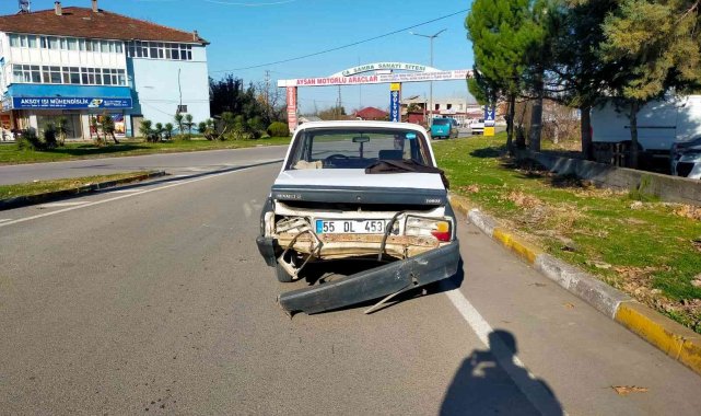 Samsun'da trafik kazası: 2 yaralı