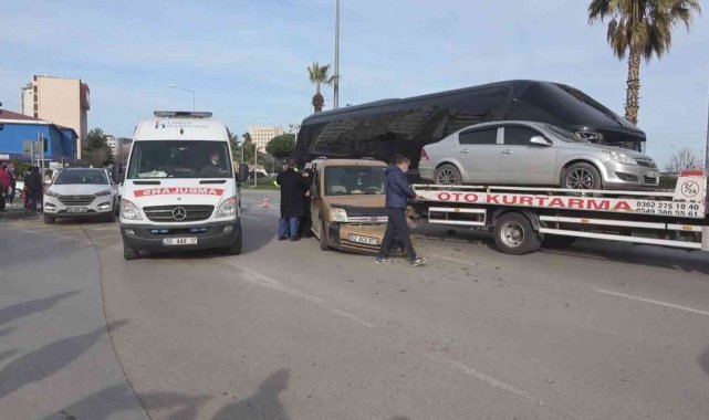 Samsun&#039;da trafik kazası: 2 yaralı