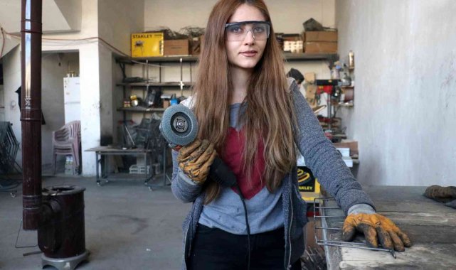 Sanayinin tek kadın ustası, erkeklere taş çıkartıyor