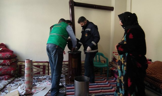 Şanlıurfa'da ihtiyaç sahiplerine odun sobası desteği