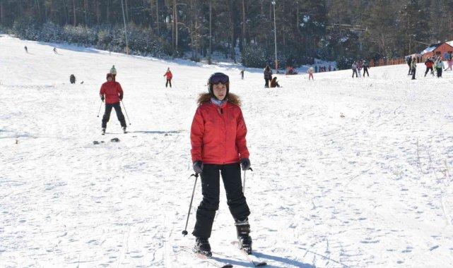 Sarıkamış Kayak Merkezine yoğun ilgi