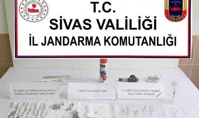 Şarkışla&#039;da uyuşturucu operasyonu