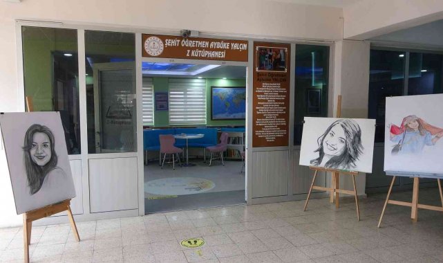 Şehit öğretmen Aybüke Yalçın'ın adı Z kütüphanesine verildi